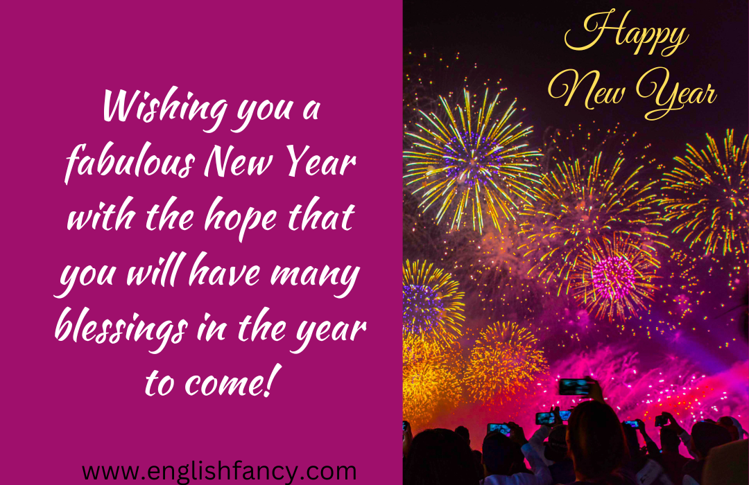 Happy new year wishes in English