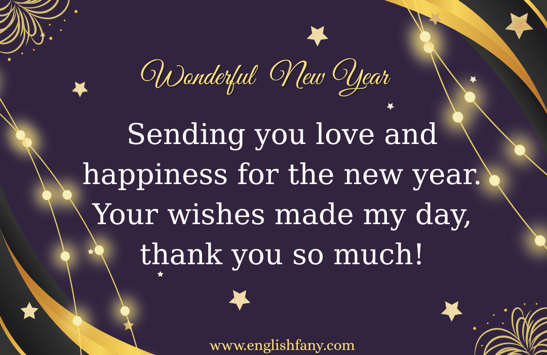 Reply to New Year Wishes