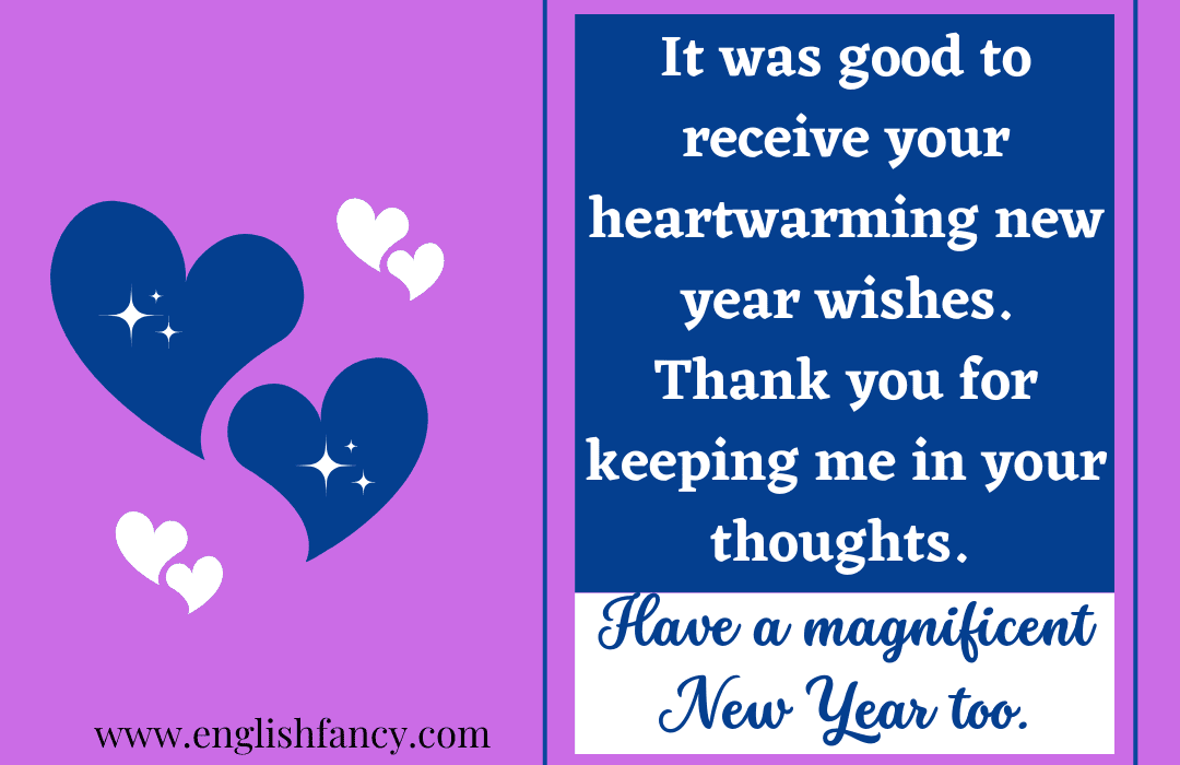 Reply to Happy New Year Wishes