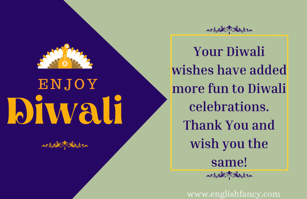 Reply to Diwali Greetings 2