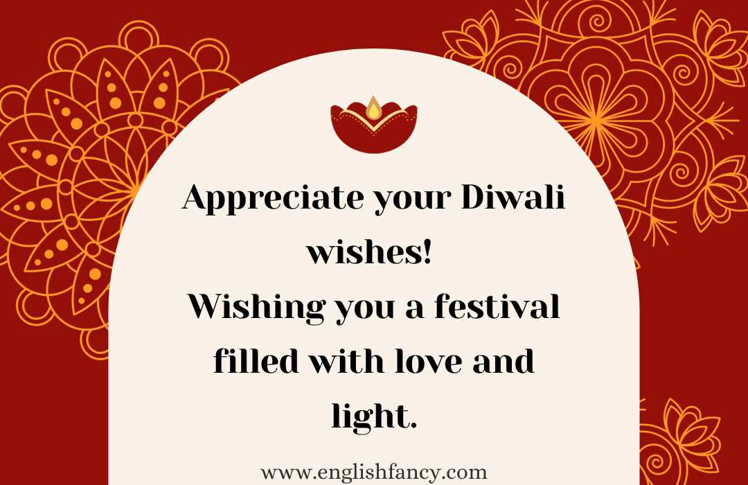 Reply to Diwali wishes 1