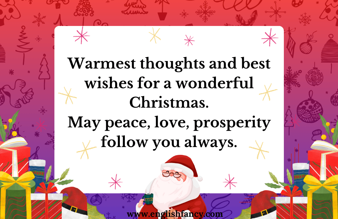 Christmas Wishes in English