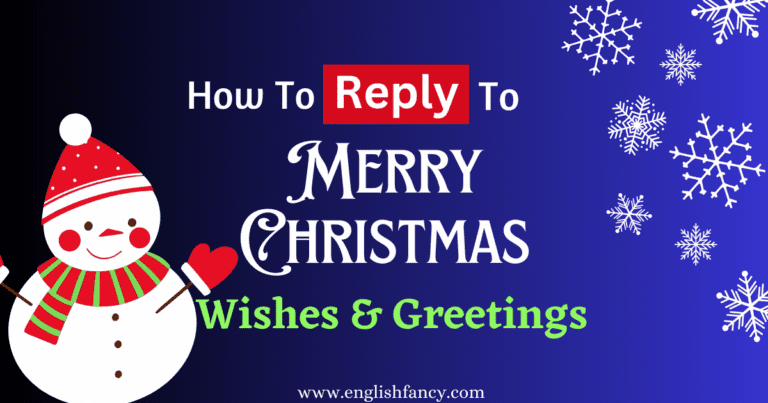 how to reply back to merry christmas