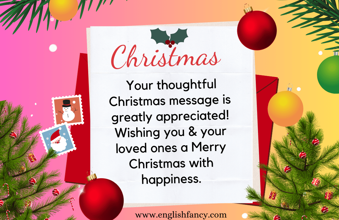 60 Best Ways To Reply To Merry Christmas Wishes & Greetings EnglishFancy
